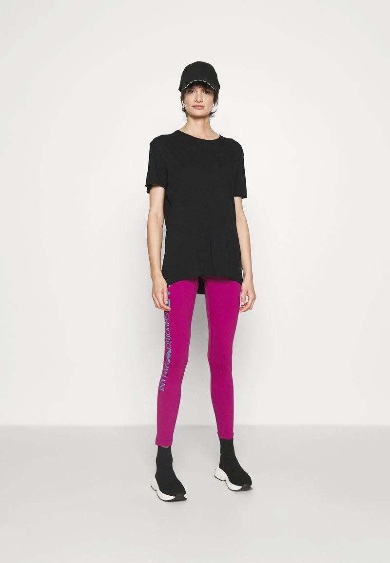 EA7 Emporio Armani Femme Legging Boysenberry/scuba Blue 2 EA7 Emporio Armani Femme Legging Boysenberry/scuba Blue – Image 2