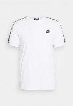 EA7 Emporio Armani Homme T Shirt Imprimé White -EA7 Emporio Armani Soldes Magasin 49990437a7db42f4bff25edb9f881ffe