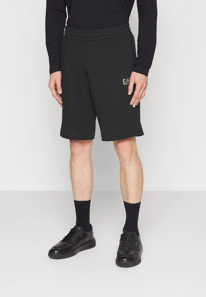 EA7 Emporio Armani Homme BERMUDA Pantalon De Survêtement Black 1 EA7 Emporio Armani Homme BERMUDA Pantalon De Survêtement Black