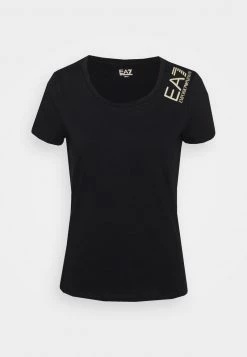 EA7 Emporio Armani T Shirt Imprimé Black Femme