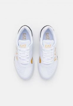 EA7 Emporio Armani TENNIS TECH CLAY Chaussures De Tennis Pour Terre Battueerre Battue White/gold/black Homme -EA7 Emporio Armani Soldes Magasin 5539bd0d9b164ad59453e9390258a556