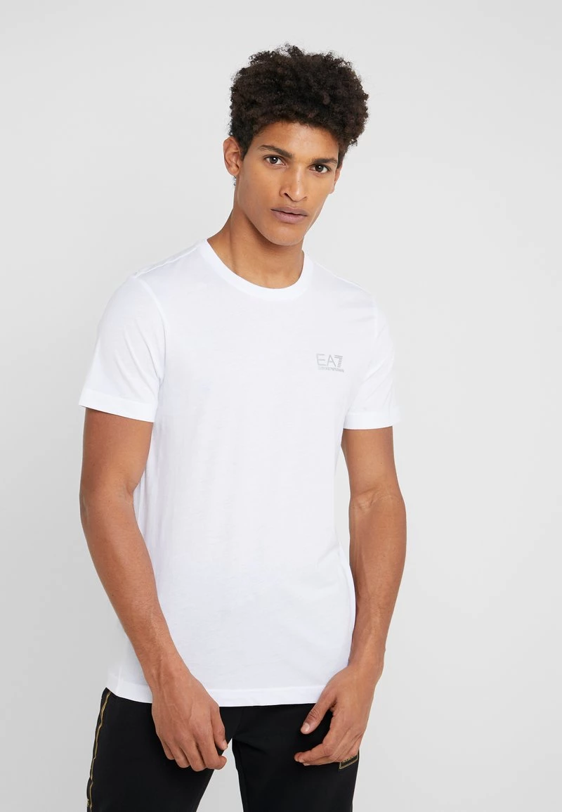 EA7 Emporio Armani T Shirt Basique White Homme 1 EA7 Emporio Armani T Shirt Basique White Homme