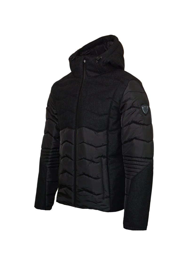 EA7 Emporio Armani MIT KAPUZE Veste D'hiver Black Homme 3 EA7 Emporio Armani MIT KAPUZE Veste D'hiver Black Homme – Image 3