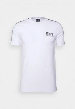 EA7 Emporio Armani T Shirt Imprimé White/black Homme -EA7 Emporio Armani Soldes Magasin 64431b8eef524c888577e5b8f9bdab65