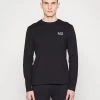 EA7 Emporio Armani T Shirt à Manches Longues Black Homme