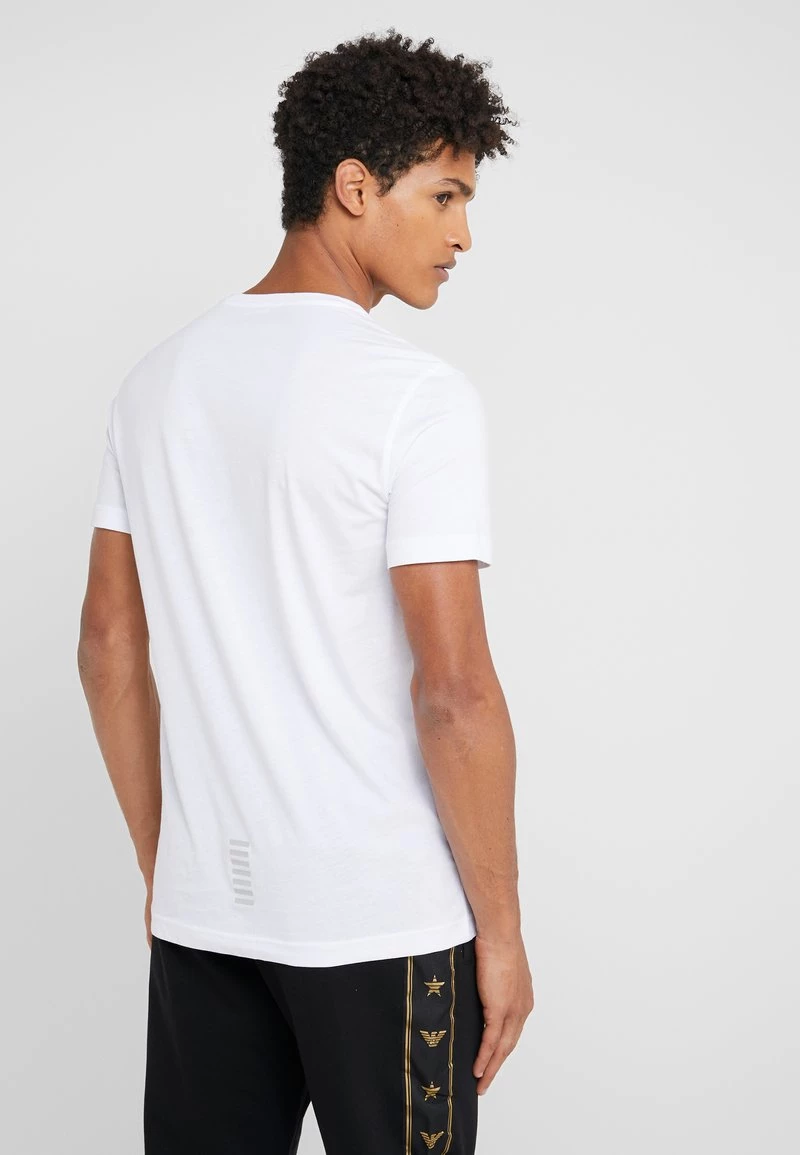 EA7 Emporio Armani T Shirt Basique White Homme 3 EA7 Emporio Armani T Shirt Basique White Homme – Image 3