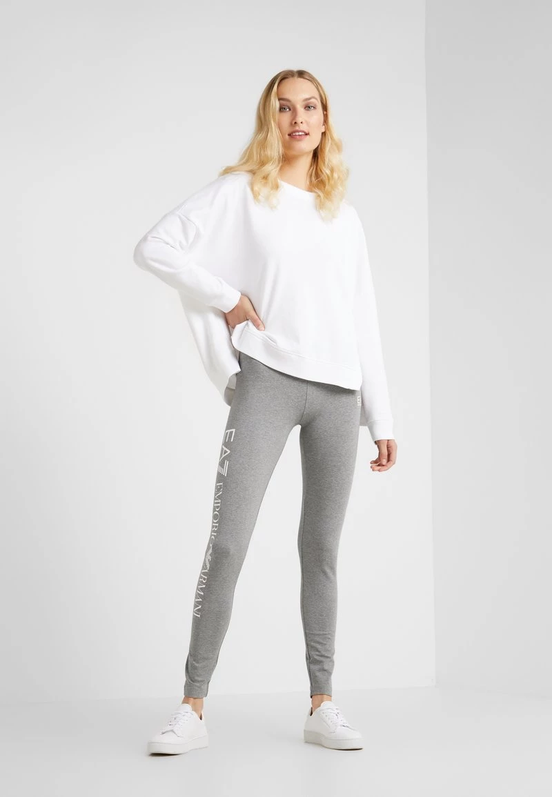 EA7 Emporio Armani Legging Grey/white Femme 2 EA7 Emporio Armani Legging Grey/white Femme – Image 2