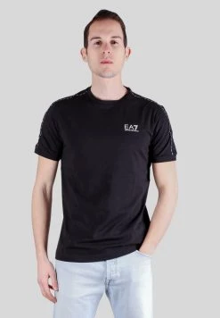 EA7 Emporio Armani Homme BANDA LOGATA T Shirt Imprimé Nero