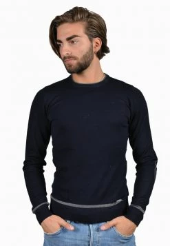 EA7 Emporio Armani Homme T Shirt à Manches Longues Blue