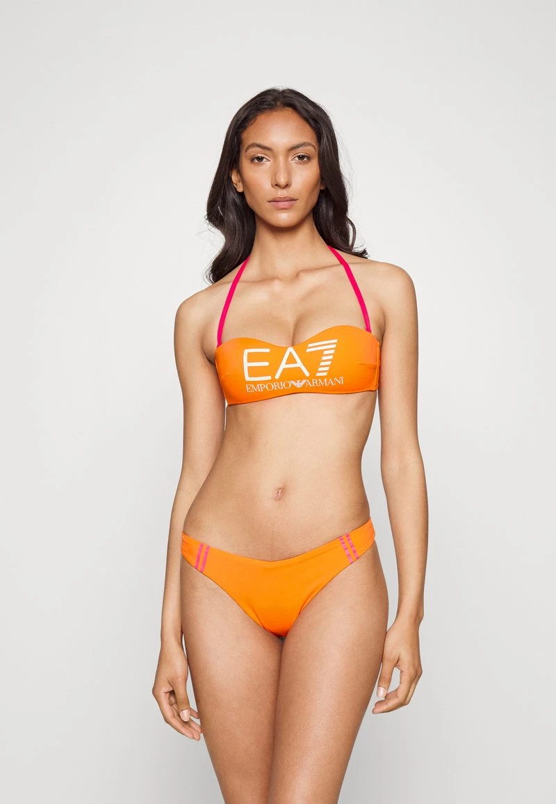 EA7 Emporio Armani SEA WORLD LOGO BAND Bikini Orange Femme 3 EA7 Emporio Armani SEA WORLD LOGO BAND Bikini Orange Femme – Image 3
