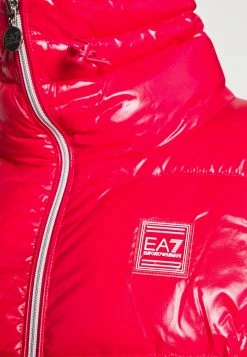 EA7 Emporio Armani Veste D'hiver Rose Red Femme -EA7 Emporio Armani Soldes Magasin 7a3e0a8a9179486390977cb542b404fa