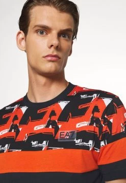 EA7 Emporio Armani T Shirt Imprimé Dark Blue Homme -EA7 Emporio Armani Soldes Magasin 7f145b8c282a49ee870d3972b4dade40
