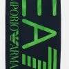 EA7 Emporio Armani SEAWORLD VISIBILITY MENS TOWEL Serviette De Plage Blu Navy Homme