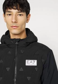 EA7 Emporio Armani Veste Mi Saison Black/silver Coloured Homme -EA7 Emporio Armani Soldes Magasin 8ae40538663f4bc3b2323fe523ae25da