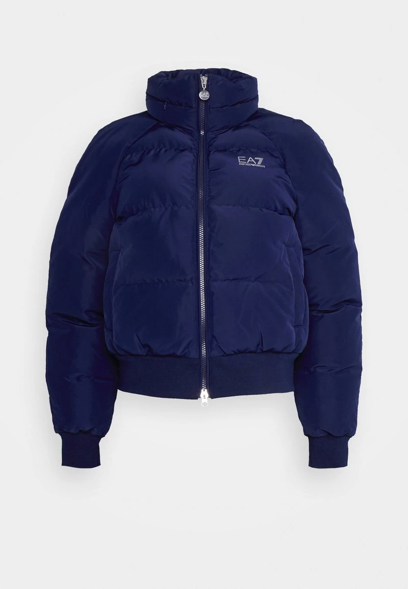 EA7 Emporio Armani Femme Veste D'hiver Navy Blue/silver 5 EA7 Emporio Armani Femme Veste D'hiver Navy Blue/silver – Image 5
