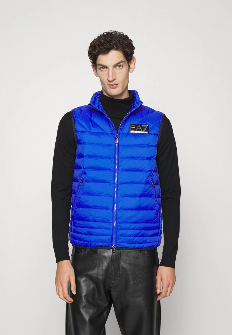 EA7 Emporio Armani Homme Veste Sans Manches Dark Blue/silver 1 EA7 Emporio Armani Homme Veste Sans Manches Dark Blue/silver