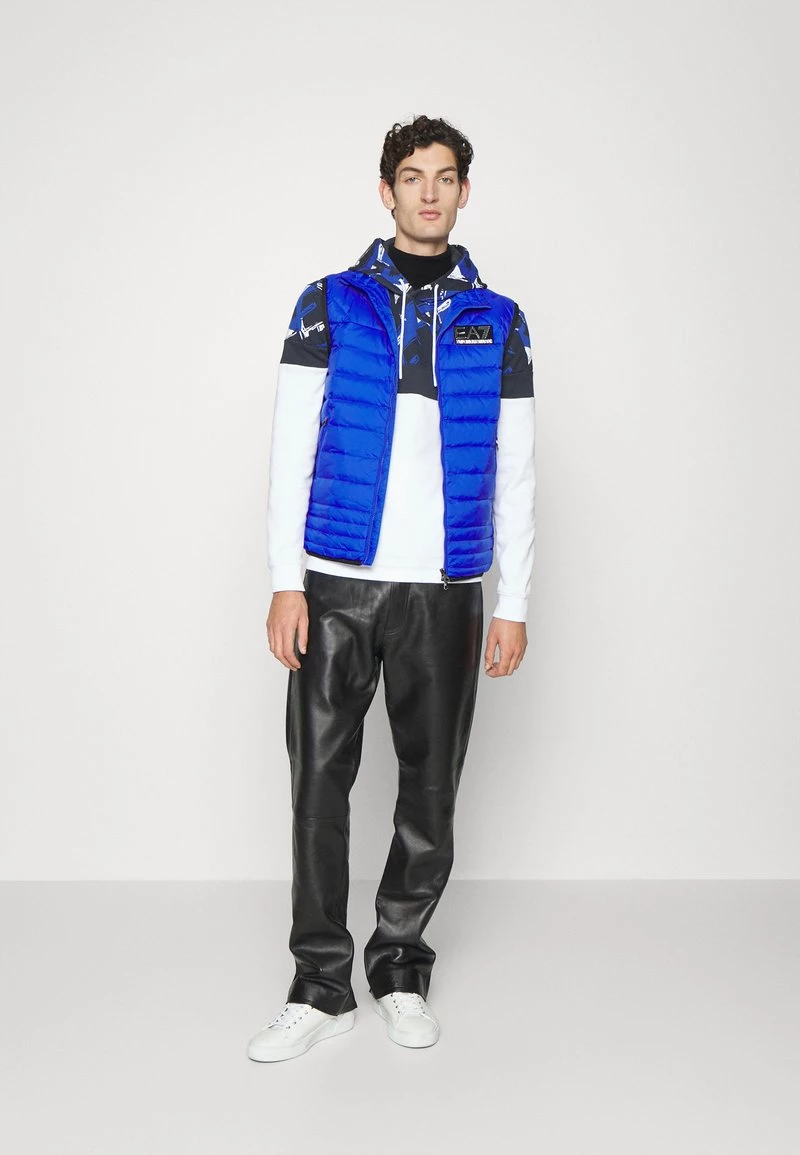 EA7 Emporio Armani Homme Veste Sans Manches Dark Blue/silver 2 EA7 Emporio Armani Homme Veste Sans Manches Dark Blue/silver – Image 2