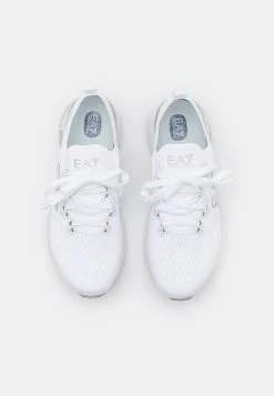 EA7 Emporio Armani UNISEX Baskets Basses White/silver -EA7 Emporio Armani Soldes Magasin b2ecabc87ee64663afa87fb8d8c20216