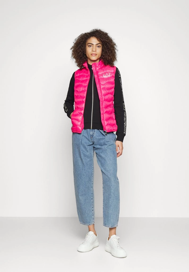 EA7 Emporio Armani Femme Veste Sans Manches Pink 2 EA7 Emporio Armani Femme Veste Sans Manches Pink – Image 2