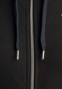 EA7 Emporio Armani Sweat à Capuche Zippé Black Femme -EA7 Emporio Armani Soldes Magasin bb15e8d034524596b6de61b0665a68fd