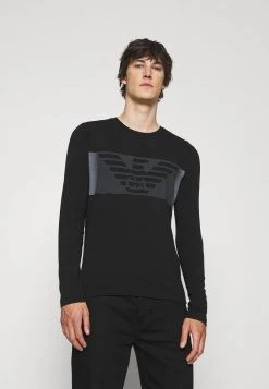 EA7 Emporio Armani Homme T Shirt à Manches Longues Black