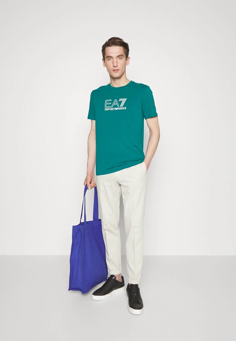 EA7 Emporio Armani Homme T Shirt Imprimé Green 2 EA7 Emporio Armani Homme T Shirt Imprimé Green – Image 2
