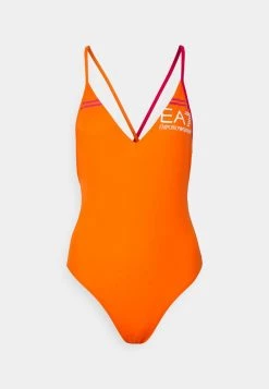 EA7 Emporio Armani SEAWORLD MAXI LOGO WOMENS SWIMSUIT Maillot De Bain Arancio/orange Femme -EA7 Emporio Armani Soldes Magasin cf64e24cd75a4e3791d4757f3c19065c