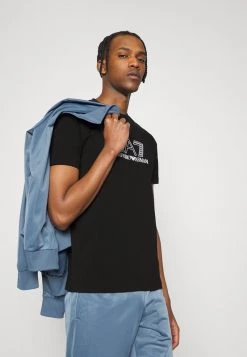 EA7 Emporio Armani Homme T Shirt Imprimé Black -EA7 Emporio Armani Soldes Magasin d324c52eeea54fc387e9680b8b2f0ea6