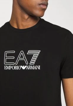 EA7 Emporio Armani Homme T Shirt Imprimé Black -EA7 Emporio Armani Soldes Magasin d4631a88f2e8480781e86c40beb03031