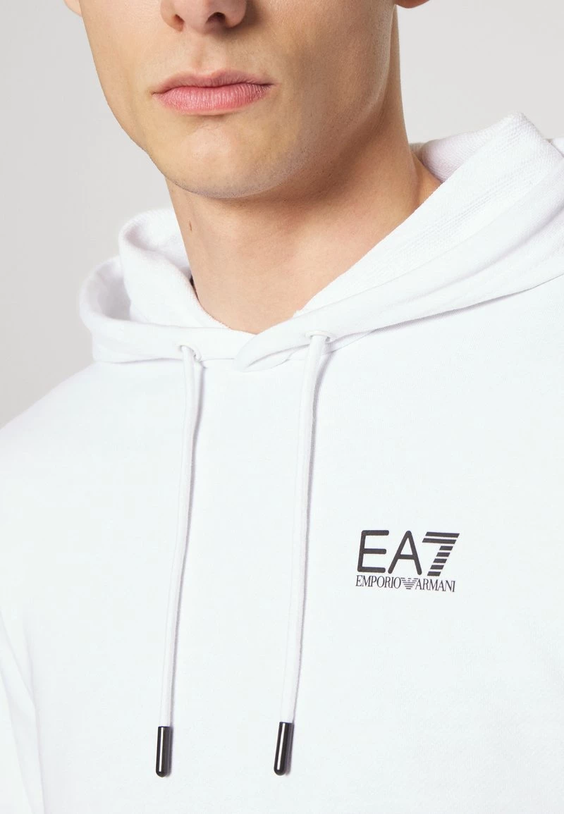 EA7 Emporio Armani Sweat à Capuche White Homme 6 EA7 Emporio Armani Sweat à Capuche White Homme – Image 6