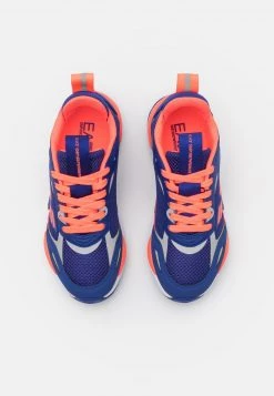 EA7 Emporio Armani UNISEX Baskets Basses Blue/multi Coloured/orange -EA7 Emporio Armani Soldes Magasin d8d70f7d0a51471aa70ba527e117faab