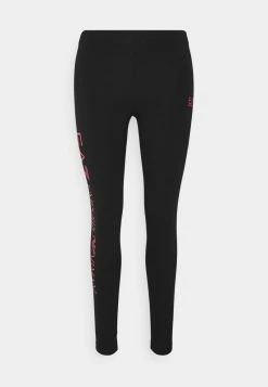 EA7 Emporio Armani Legging Black/rose Red Femme