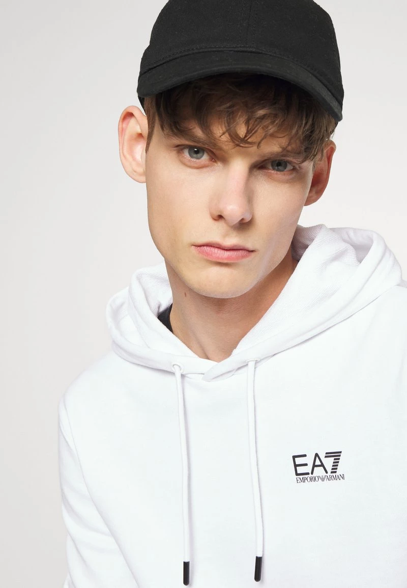 EA7 Emporio Armani Sweat à Capuche White Homme 4 EA7 Emporio Armani Sweat à Capuche White Homme – Image 4