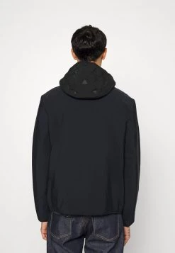 EA7 Emporio Armani Veste Mi Saison Black/silver Coloured Homme -EA7 Emporio Armani Soldes Magasin dfe3014783ca49599f0e6a49dff7fd44