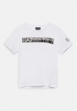 EA7 Emporio Armani Enfant 3LBT59 T Shirt Imprimé White