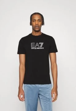 EA7 Emporio Armani Homme T Shirt Imprimé Black