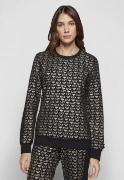 EA7 Emporio Armani ALLOVER LOGO Sweatshirt Fancy Black/gold Femme 9 EA7 Emporio Armani ALLOVER LOGO Sweatshirt Fancy Black/gold Femme -EA7 Emporio Armani Soldes Magasin ee6a5921810e4780b7bbc27b7ea50433