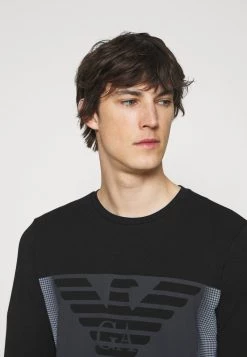 EA7 Emporio Armani Homme T Shirt à Manches Longues Black -EA7 Emporio Armani Soldes Magasin f06d261c7f644c3c8bfc26749a927a20