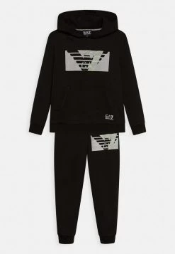 EA7 Emporio Armani Sweat à Capuche Anthracite Enfant