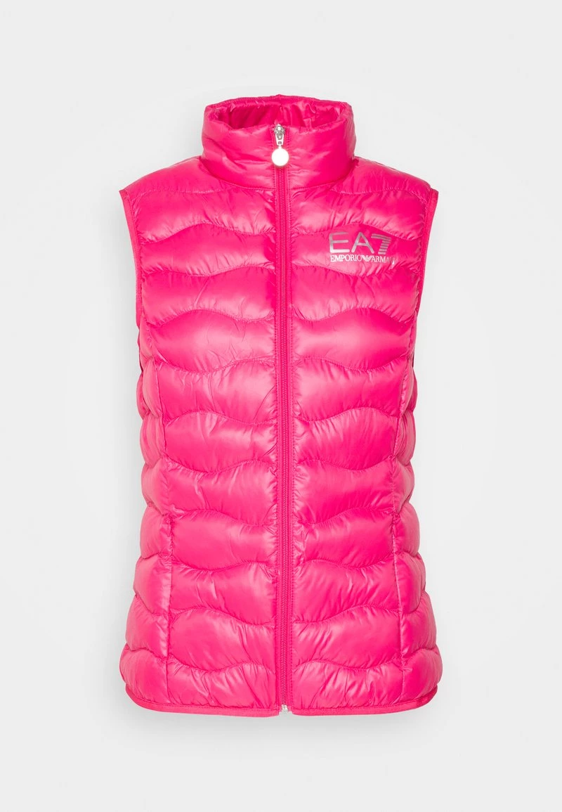 EA7 Emporio Armani Femme Veste Sans Manches Pink 5 EA7 Emporio Armani Femme Veste Sans Manches Pink – Image 5