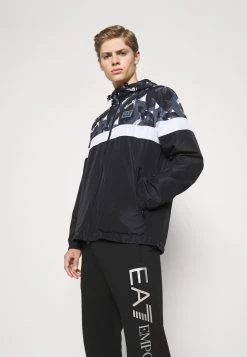 EA7 Emporio Armani Homme Veste Légère Black/white -EA7 Emporio Armani Soldes Magasin f1de6dc090dc4e5f8c64fe9b37061d1b