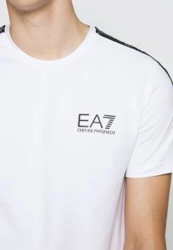 EA7 Emporio Armani T Shirt Imprimé White/black Homme -EA7 Emporio Armani Soldes Magasin f917d0a193d24490b360f0593438135d
